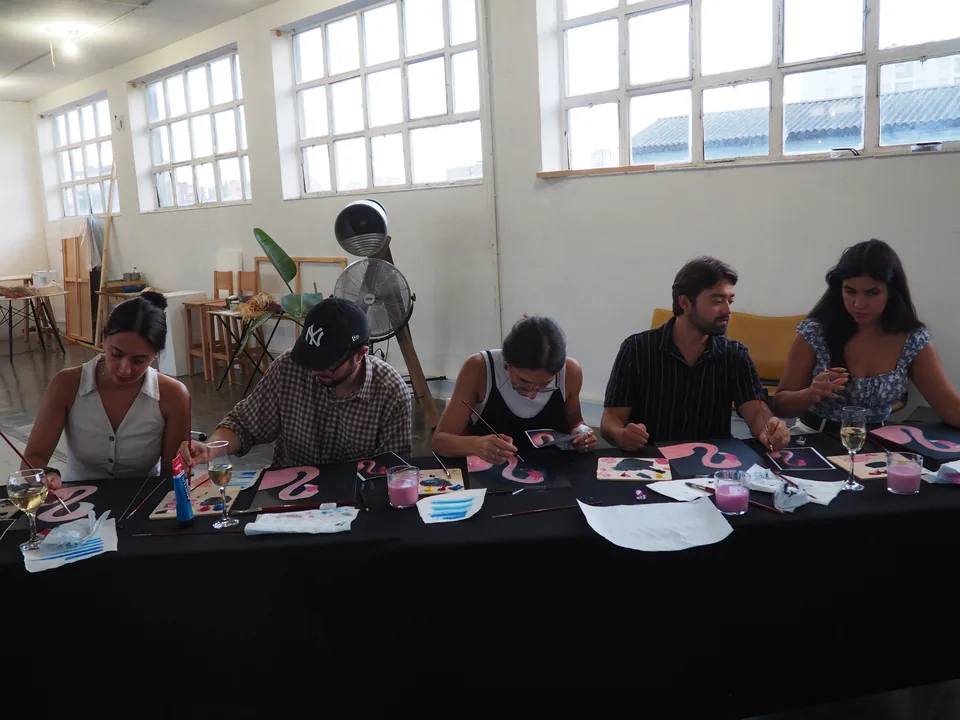 Artistic process at Senso Studio